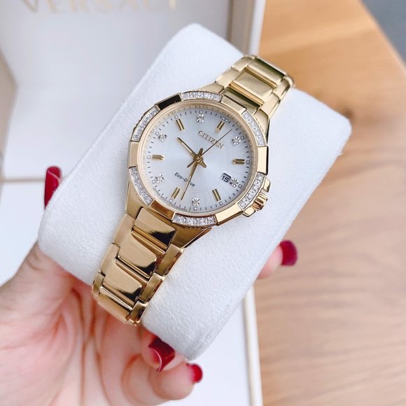 New! Citizen Women\'s Diamond Gold Watch! main image 4